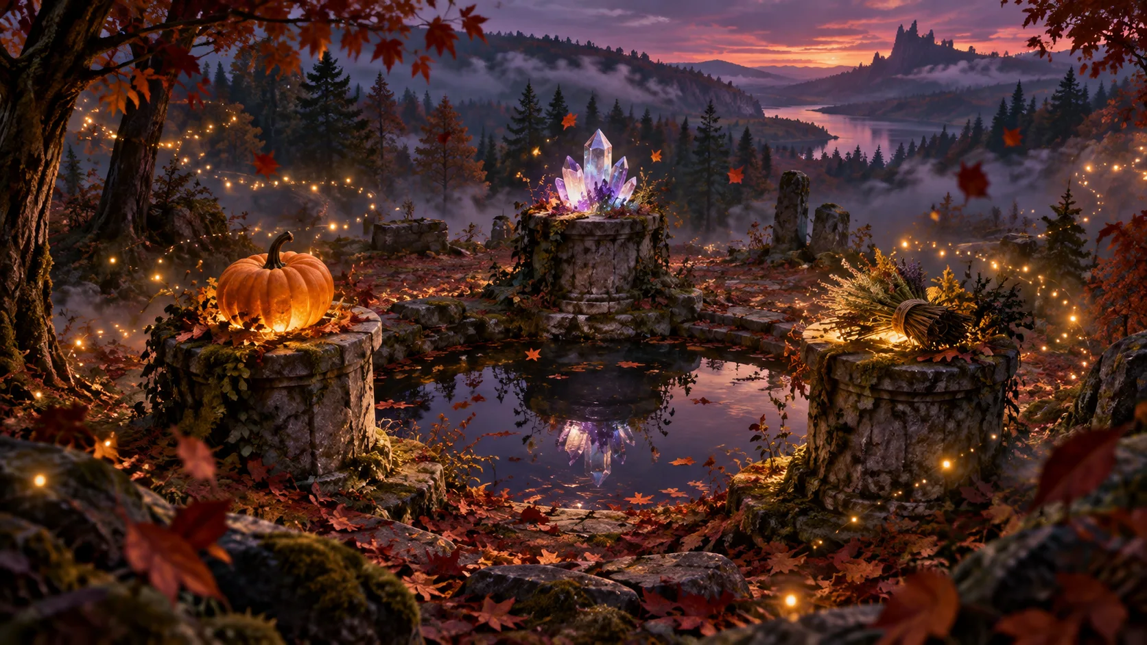 Autumn magic clearing for 120 Hocus Pocus trivia