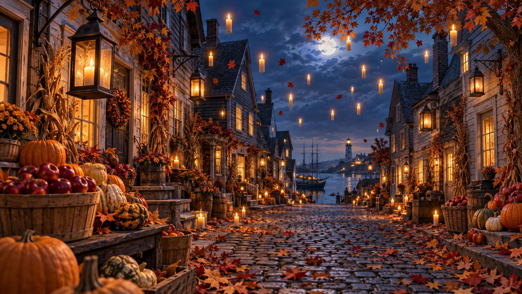 Candlelit coastal village for 120 Hocus Pocus trivia