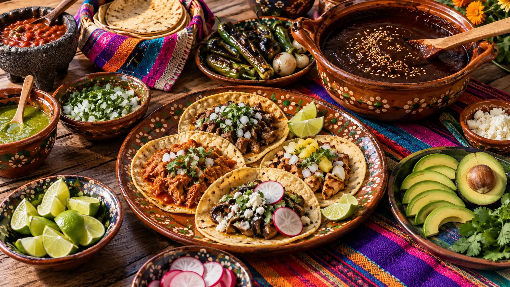 Mexican market-style feast for 120 Mexico trivia